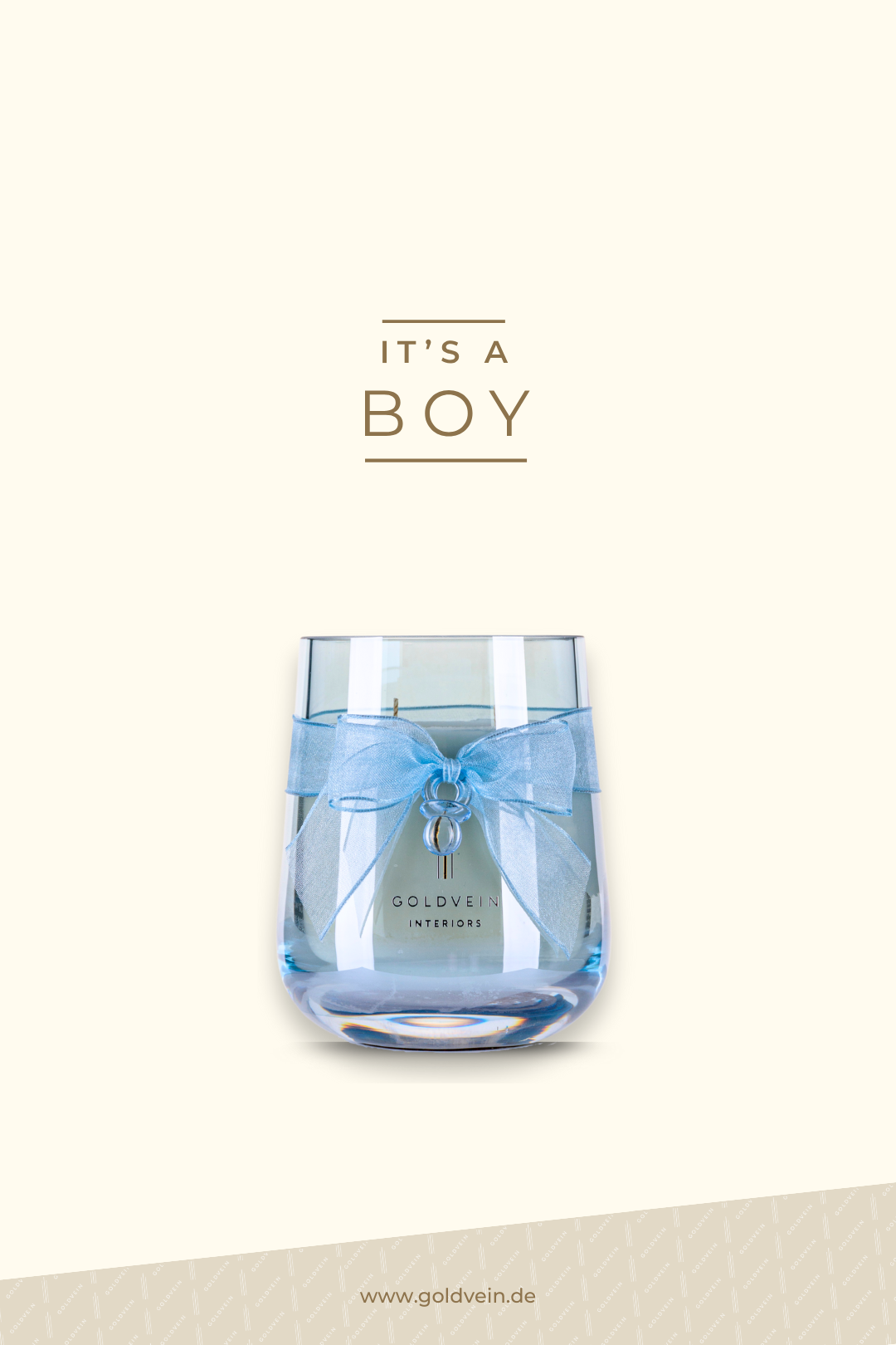 Newborn Candle · Blue · Size Grand No.1