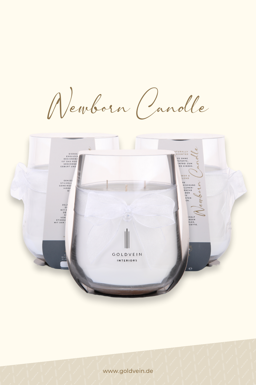 Newborn Candle · White-Clear · Size Grand No.2