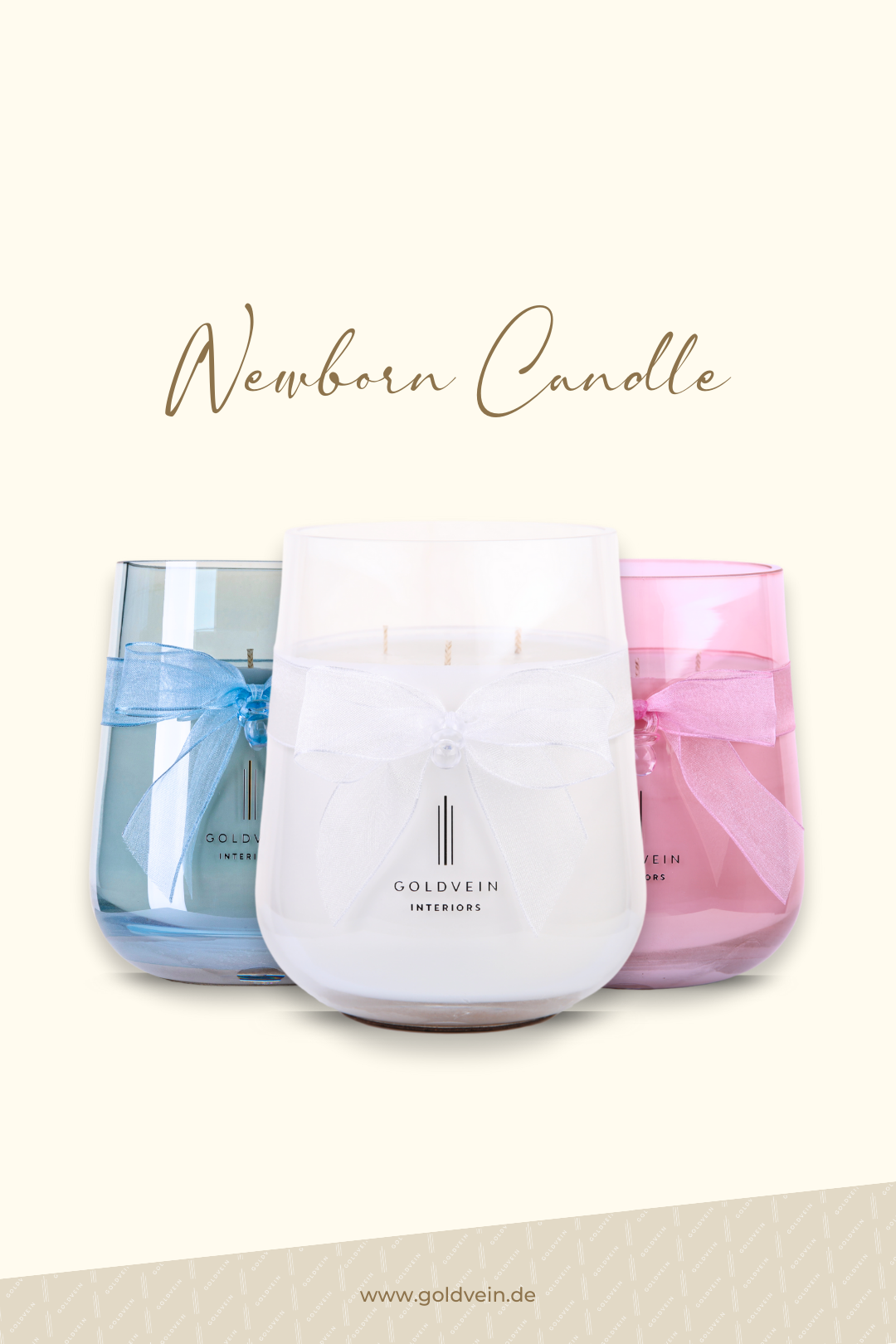 Newborn Candle · White-Clear · Size Grand No.2