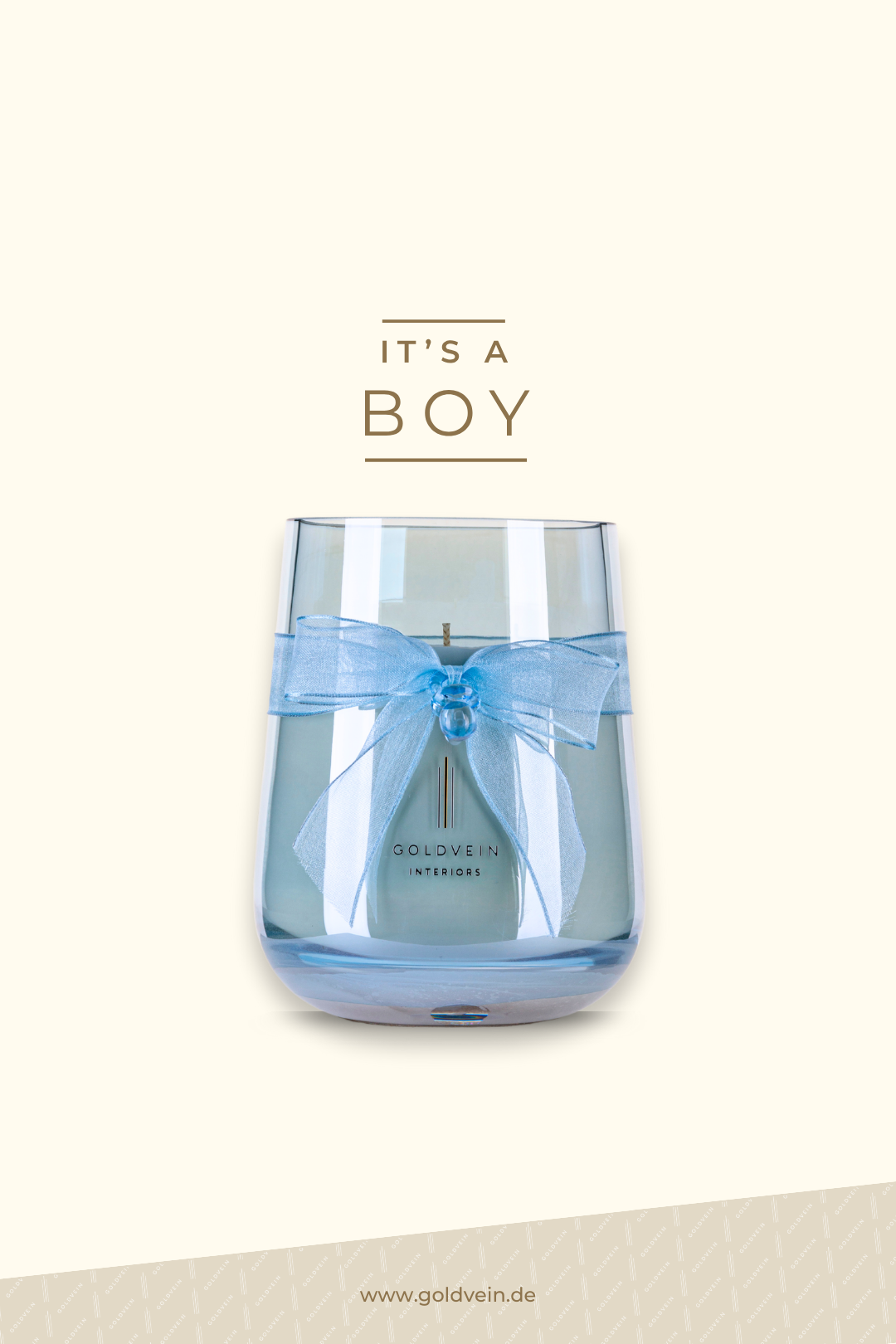 Newborn Candle · Blue · Size Grand No.2
