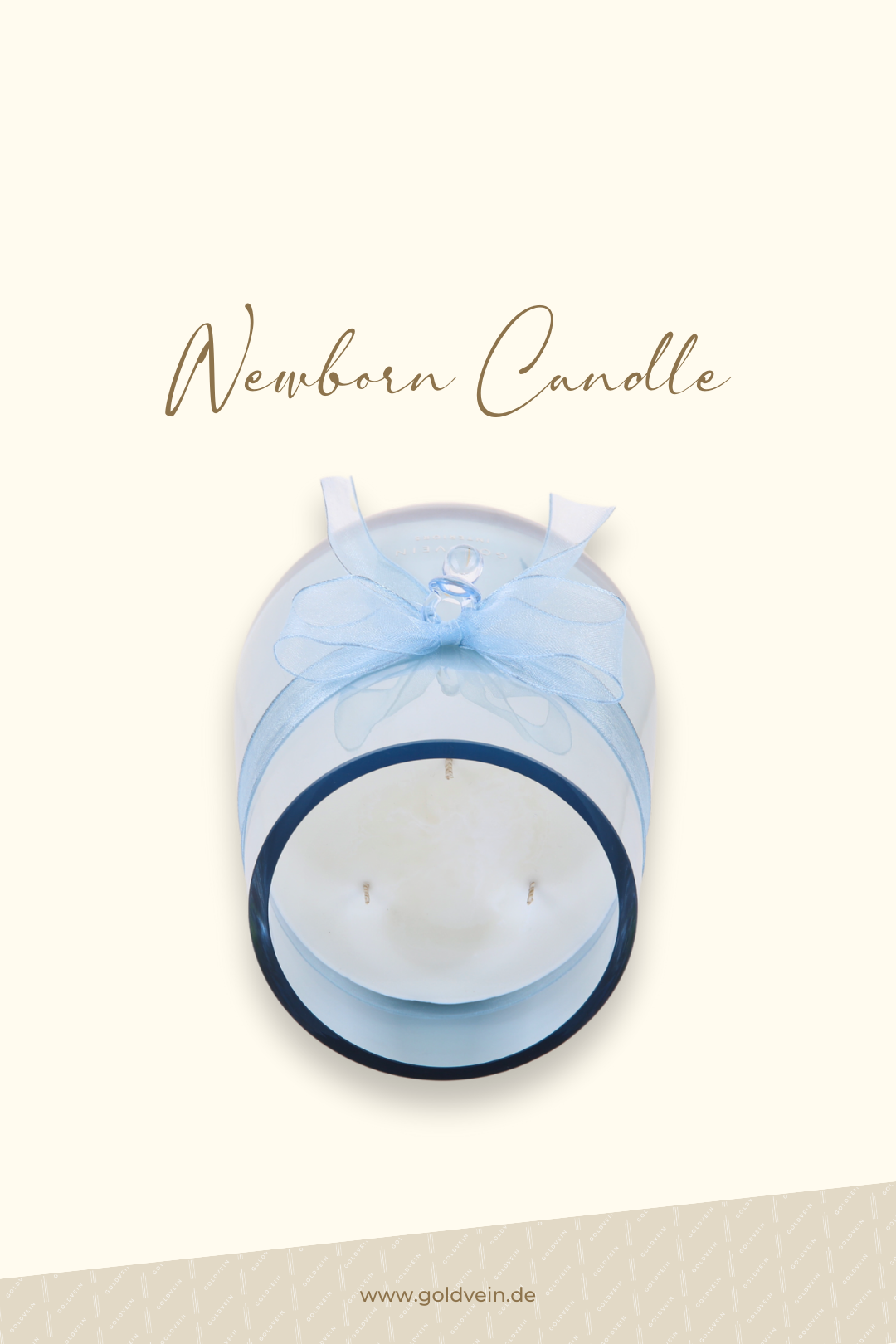 Newborn Candle · Blue · Size Grand No.2