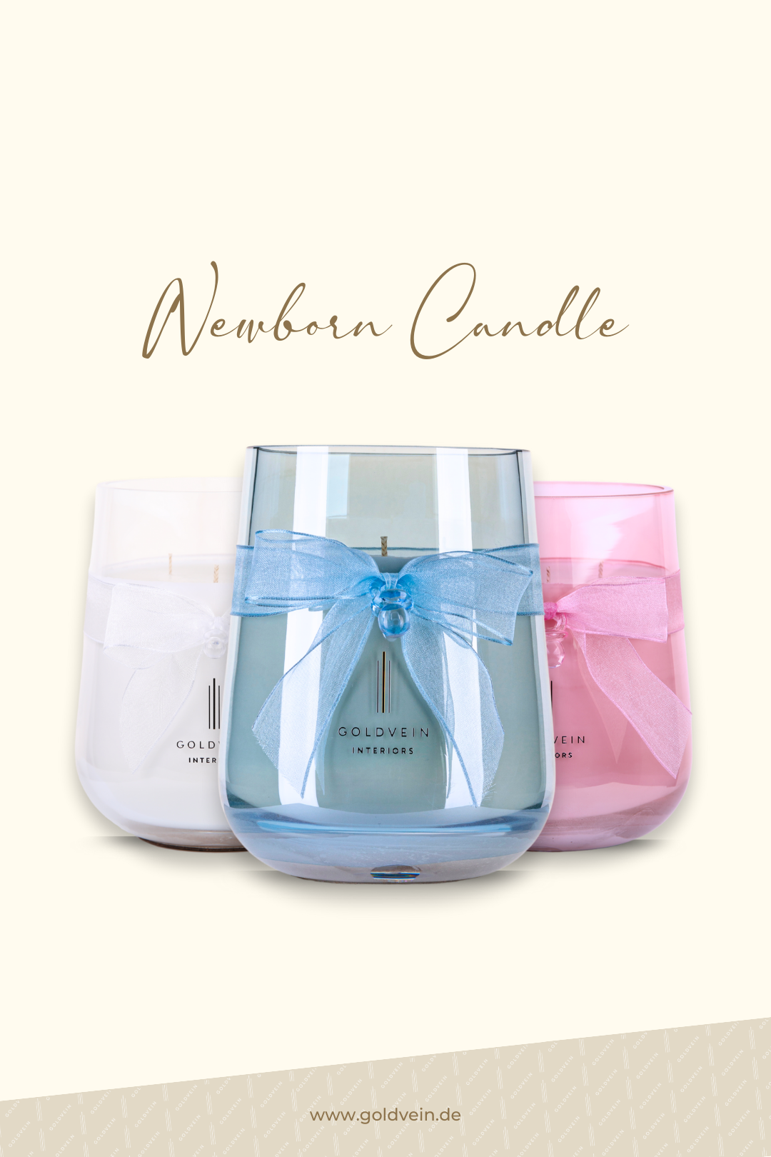 Newborn Candle · Blue · Size Grand No.2