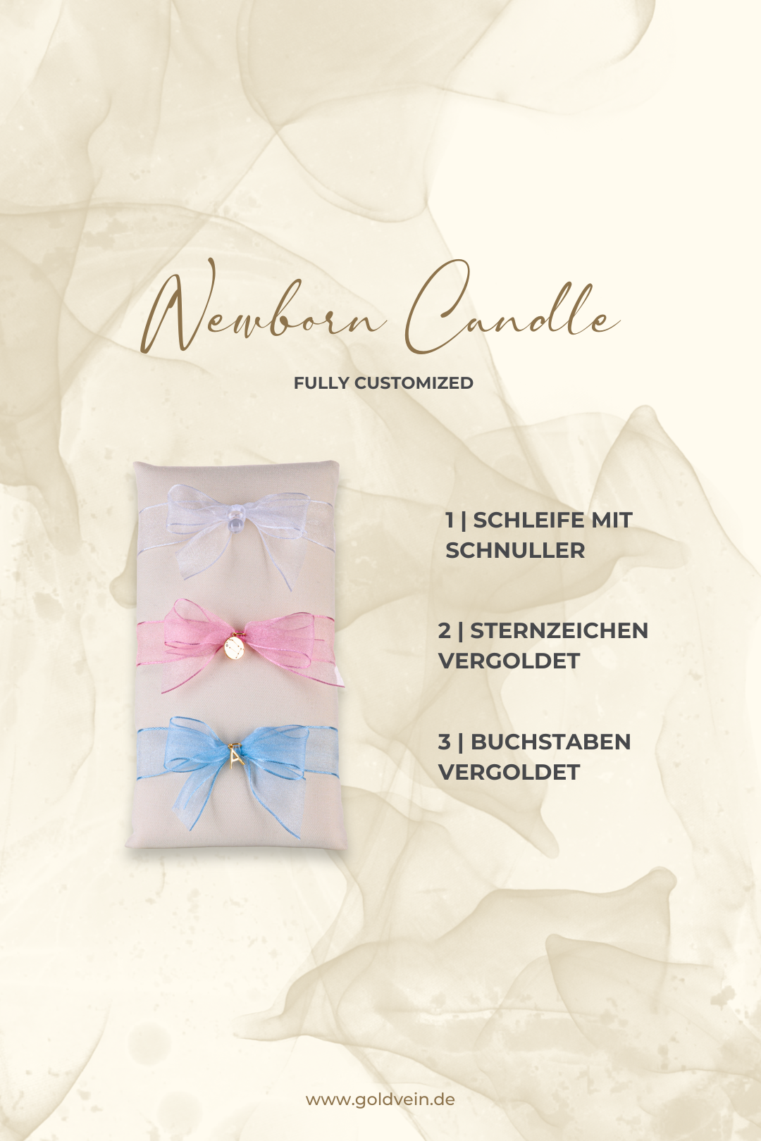 Newborn Candle · Fully Customized