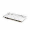 Serviertablett mit Ecken · Carrara Marmor