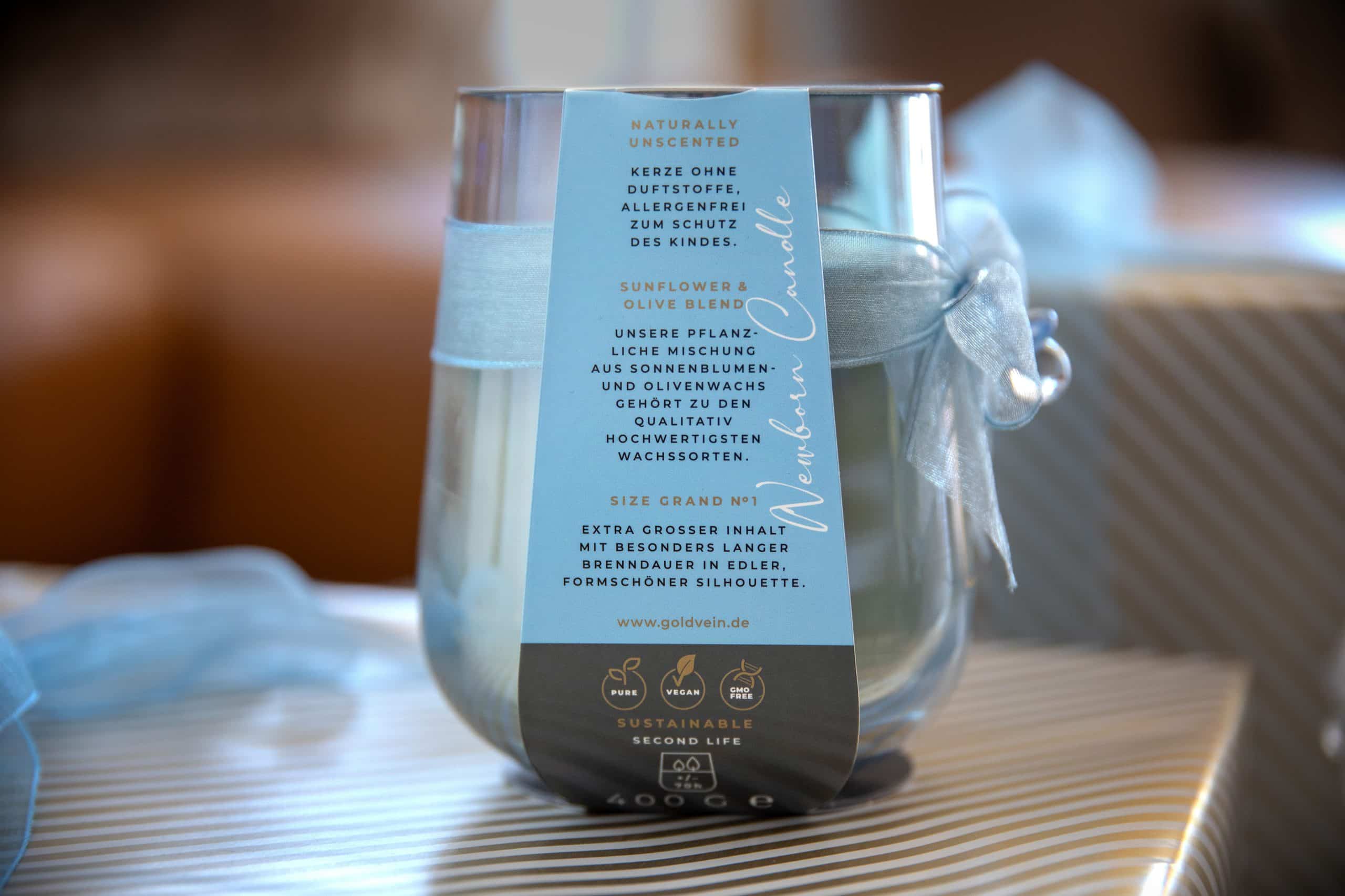 GOLDVEIN Newborn Candle Blue