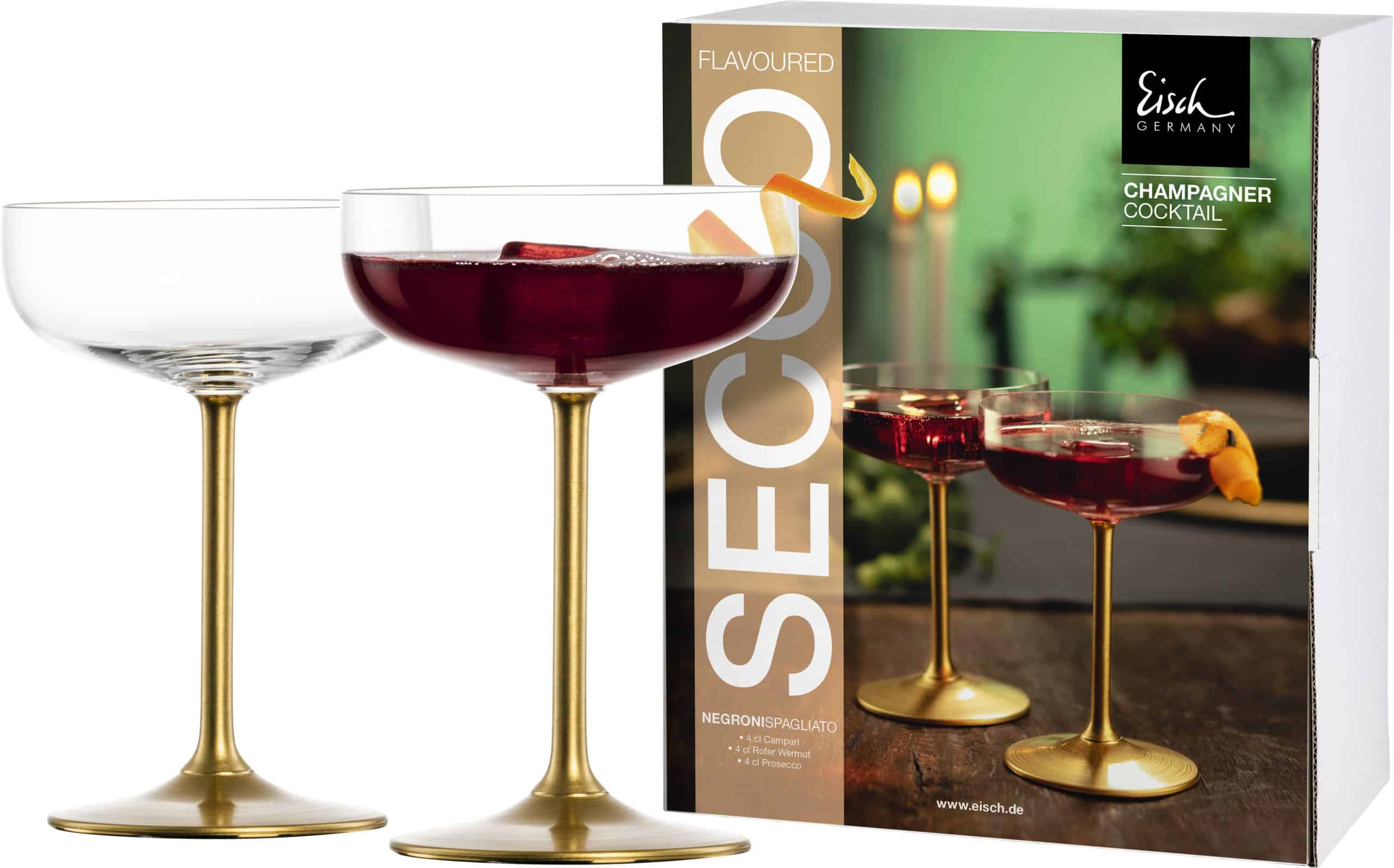 Set aus 2 Champagner-Cocktail SECCO FLAVOURED · Gold