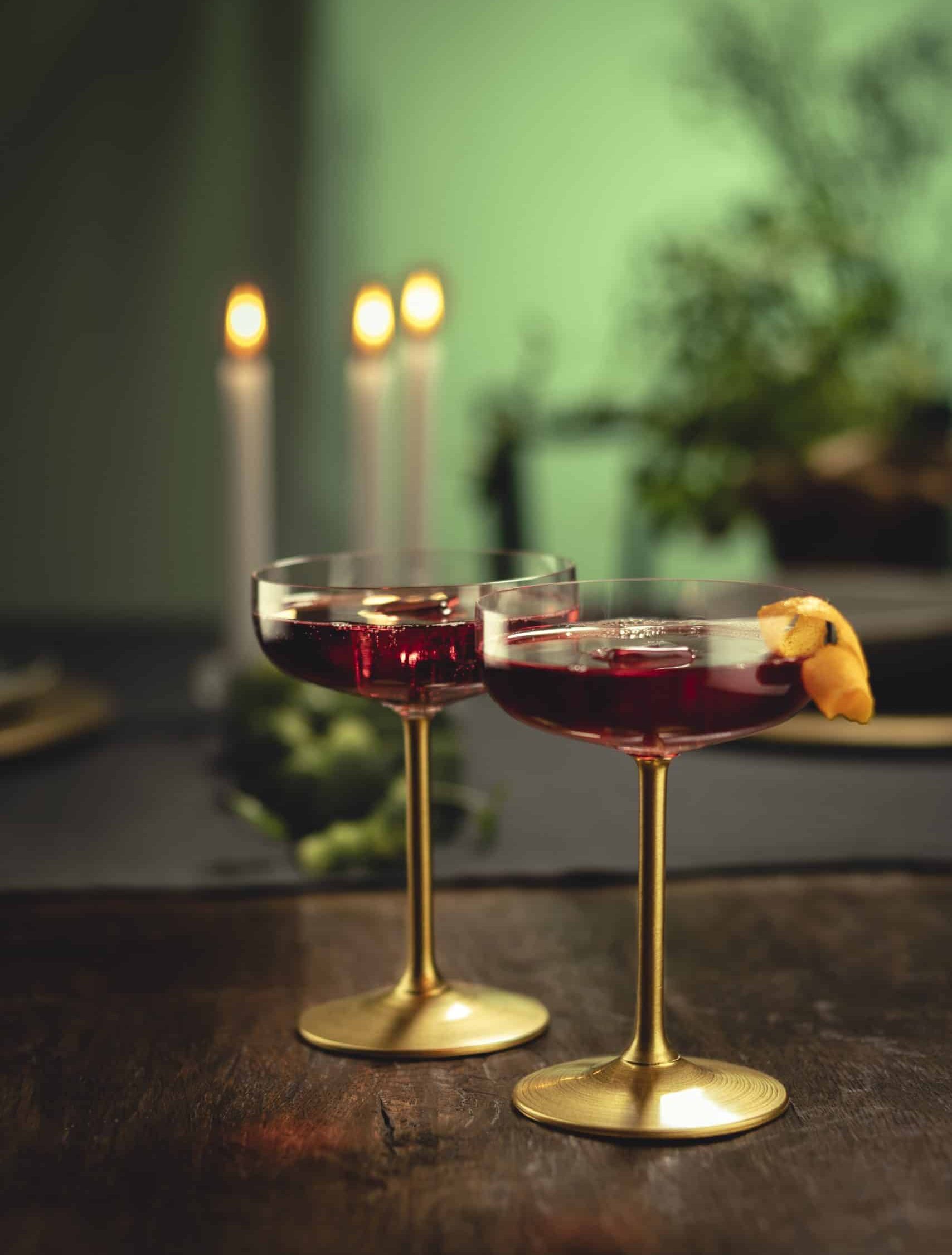 Set aus 2 Champagner-Cocktail SECCO FLAVOURED · Gold