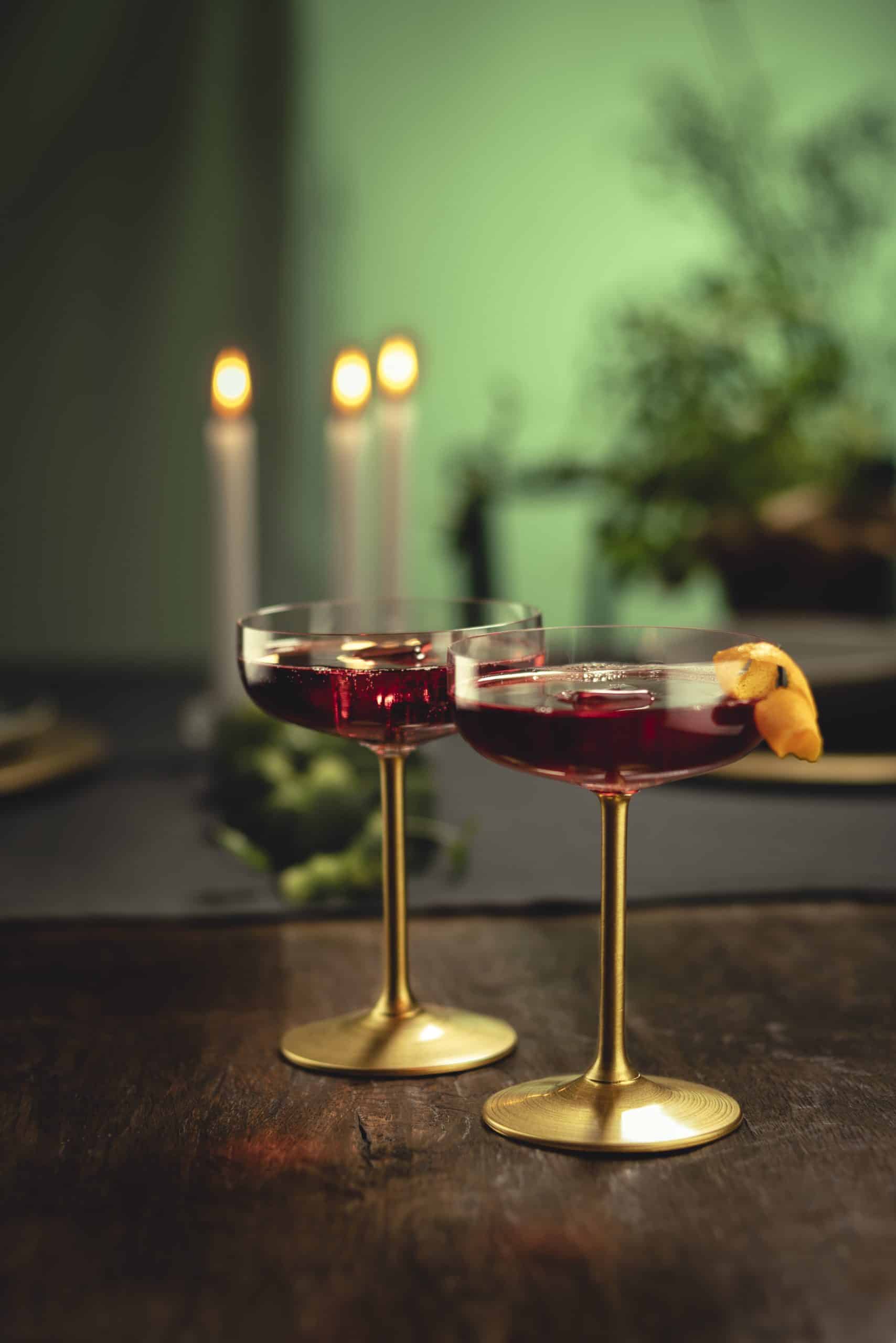 Set aus 2 Champagner-Cocktail SECCO FLAVOURED · Gold