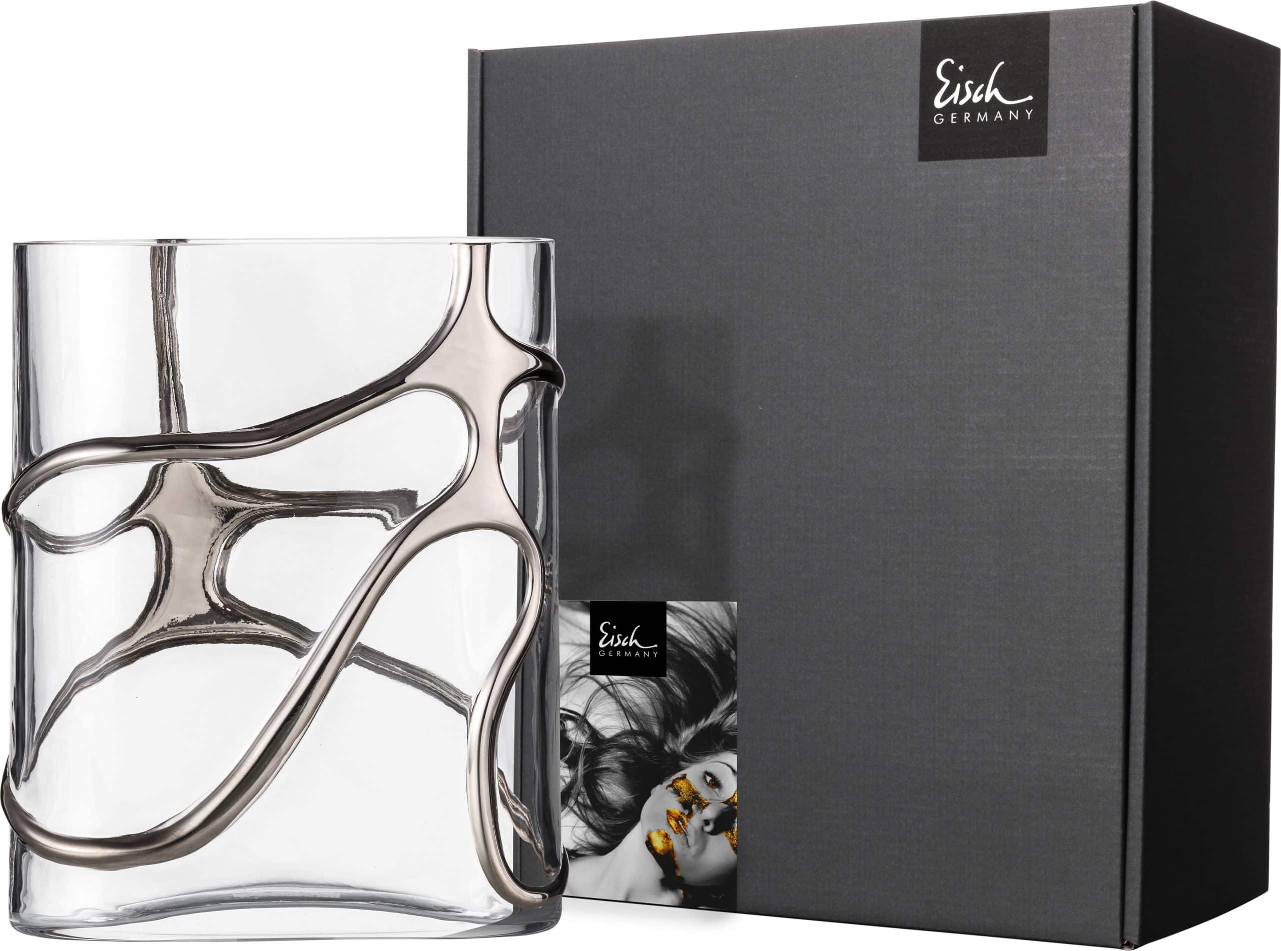 Vase STARGATE oval · Edelmetall veredelt