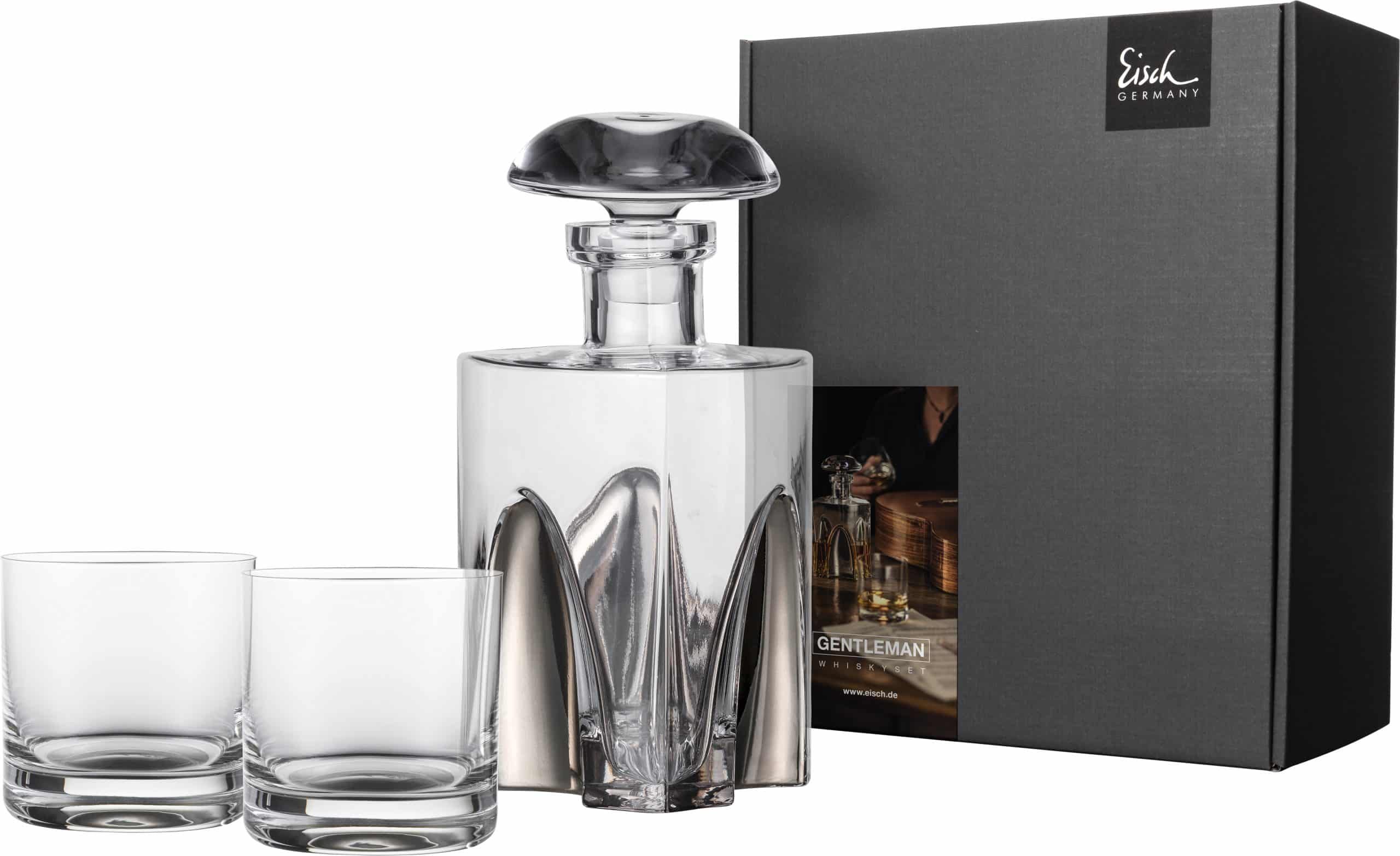 Geschenkset Whisky GENTLEMAN · Edelmetall veredelt