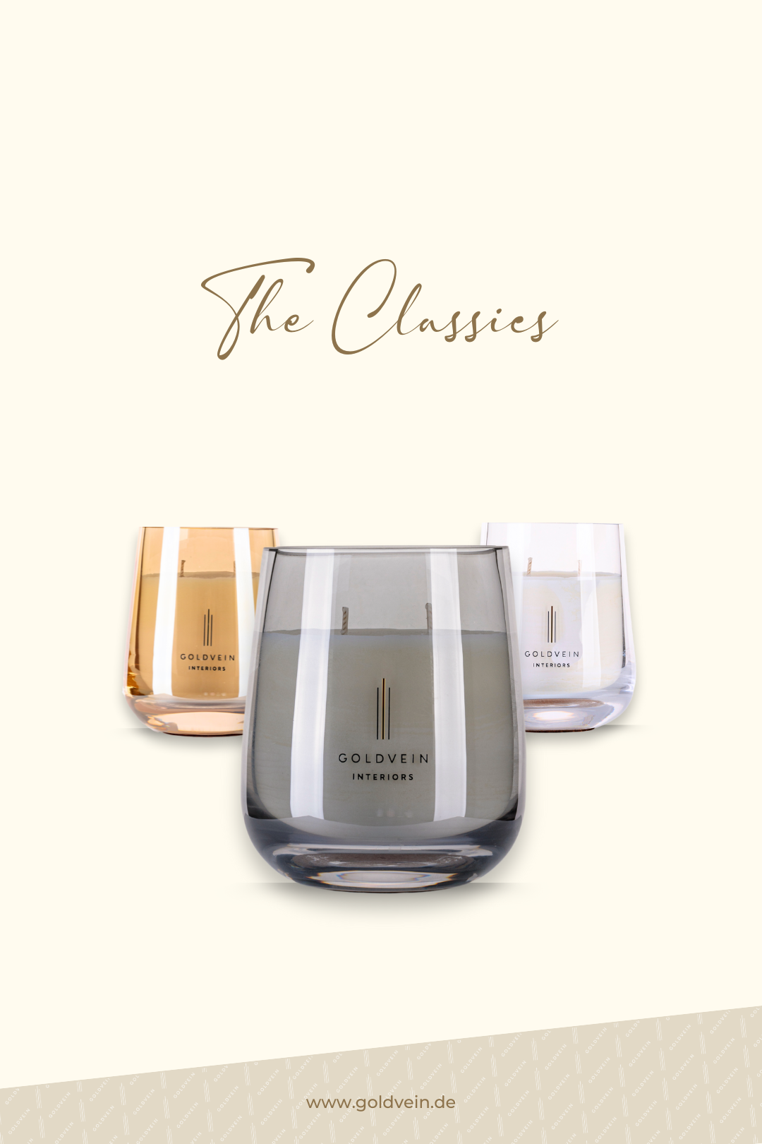 The Classics Candle · Black-Smoke · Size Grand No.1