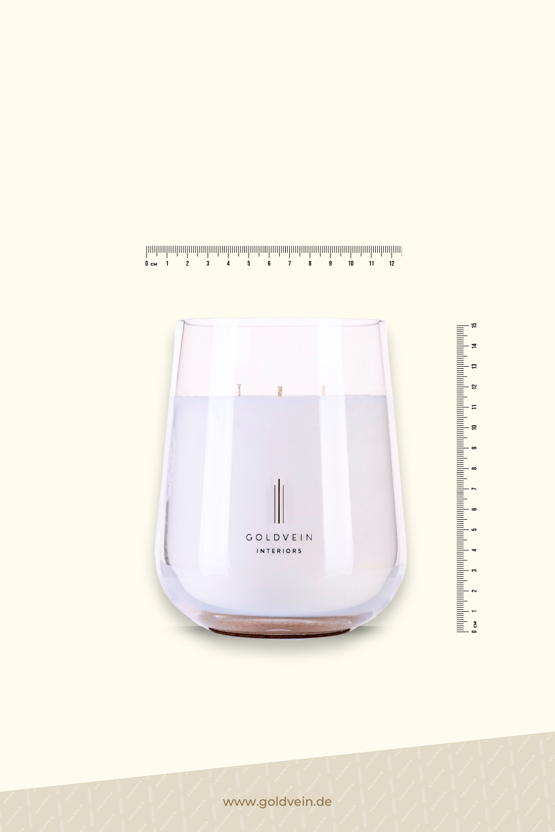 The Classics Candle · White-Clear · Size Grand No.2