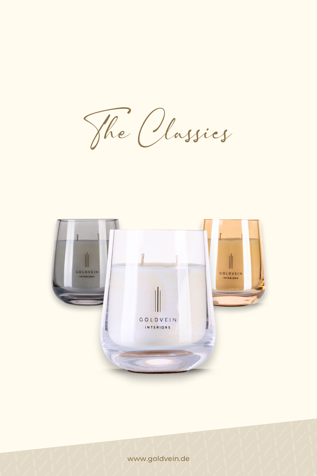 The Classics Candle · White-Clear · Size Grand No.1