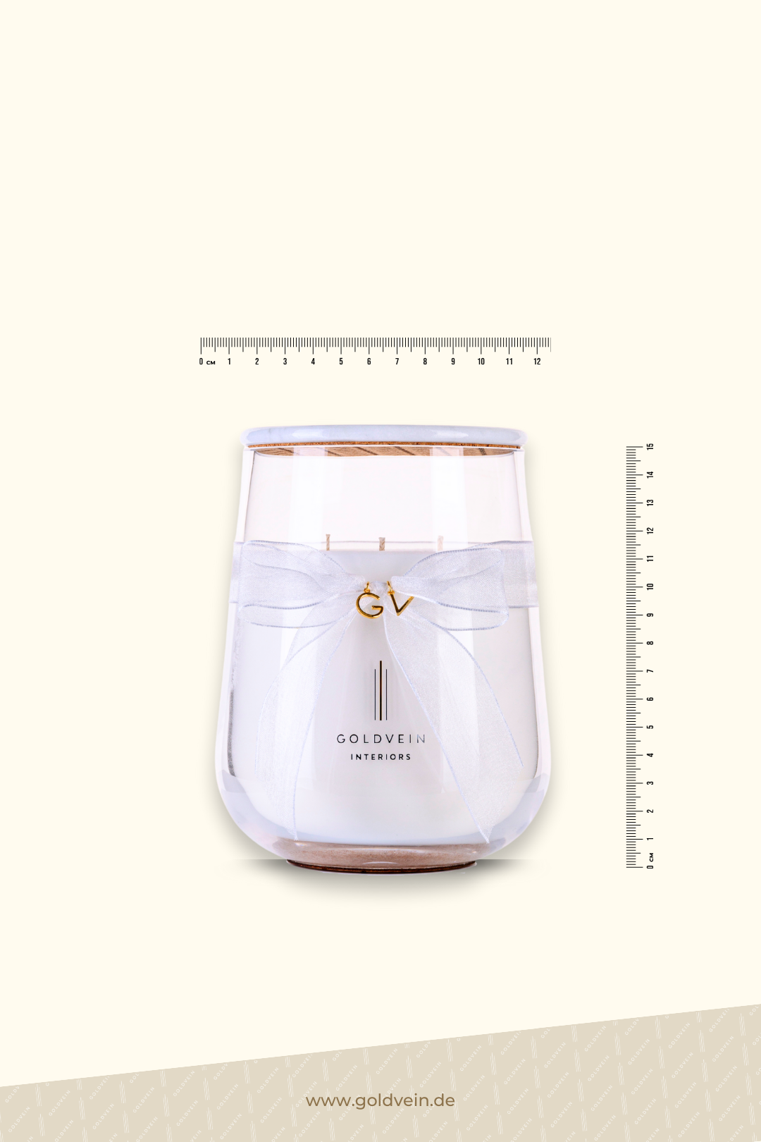 True Love Candle · White-Clear · Size Grand No.2