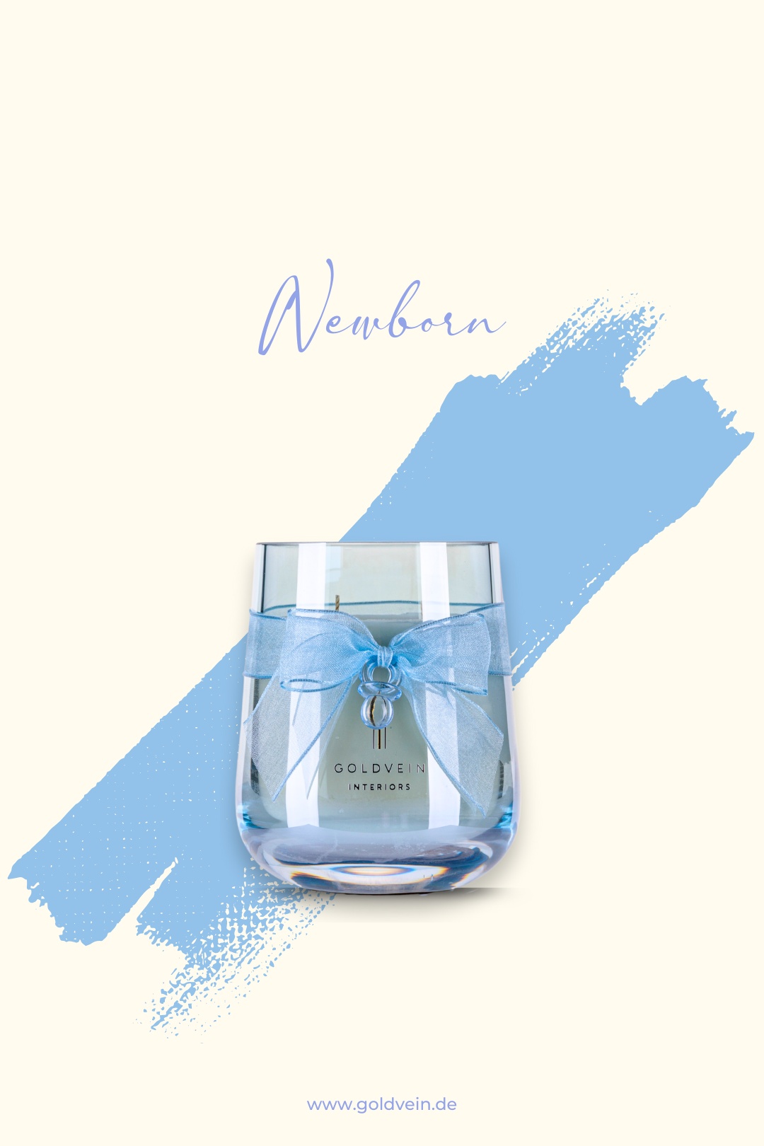 Newborn Candle · Blue · Size Grand No.1