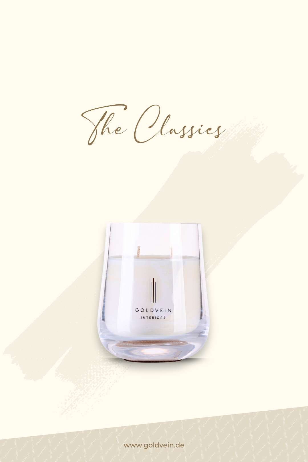 The Classics Candle · White-Clear · Size Grand No.1