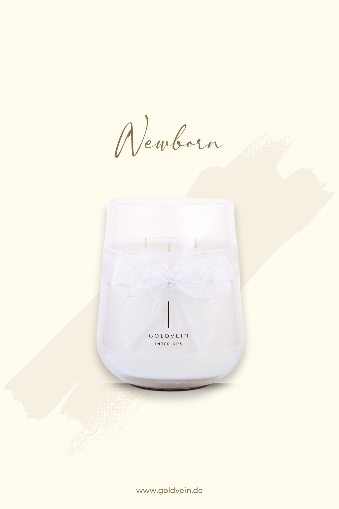 Newborn Candle · White-Clear · Size Grand No.2