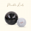 Luxury Marble Lids · Fully Customized