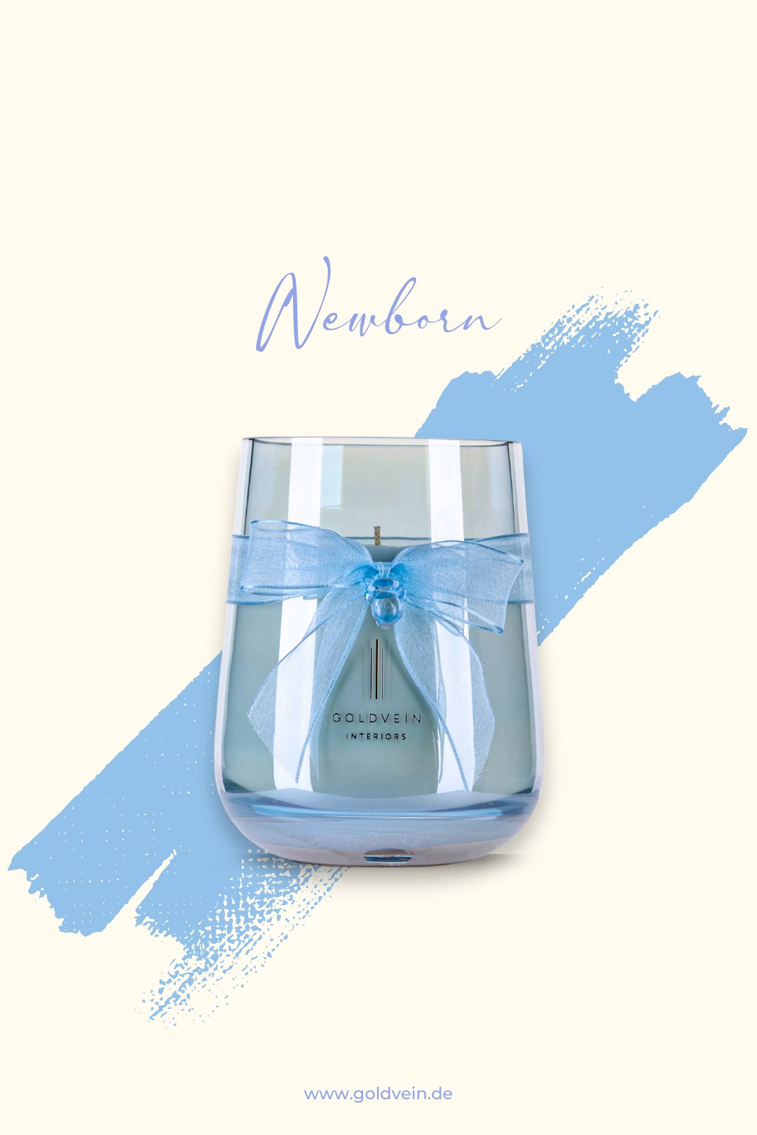 Newborn Candle · Blue · Size Grand No.2