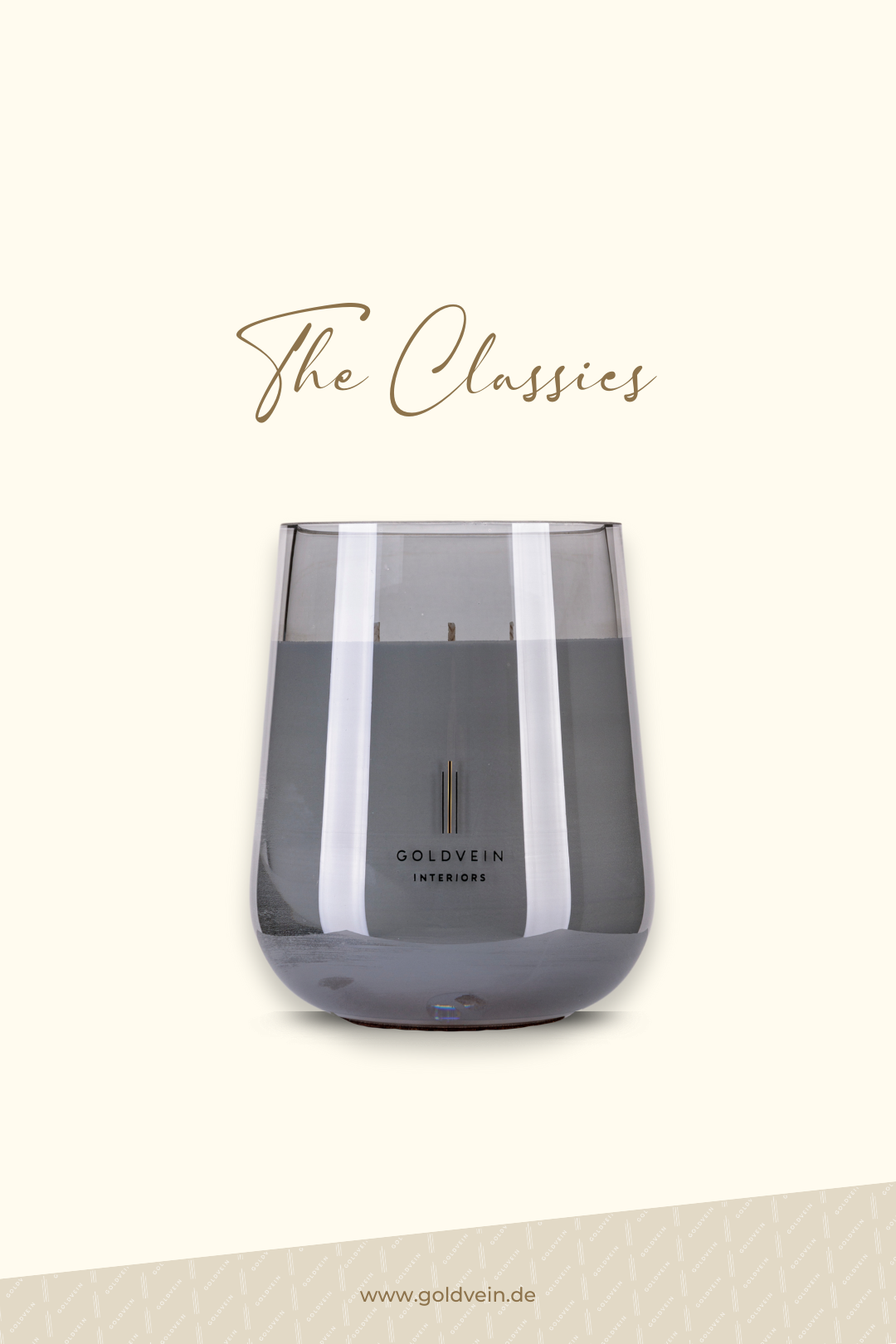 The Classics Candle · Black-Smoke · Size Grand No.2