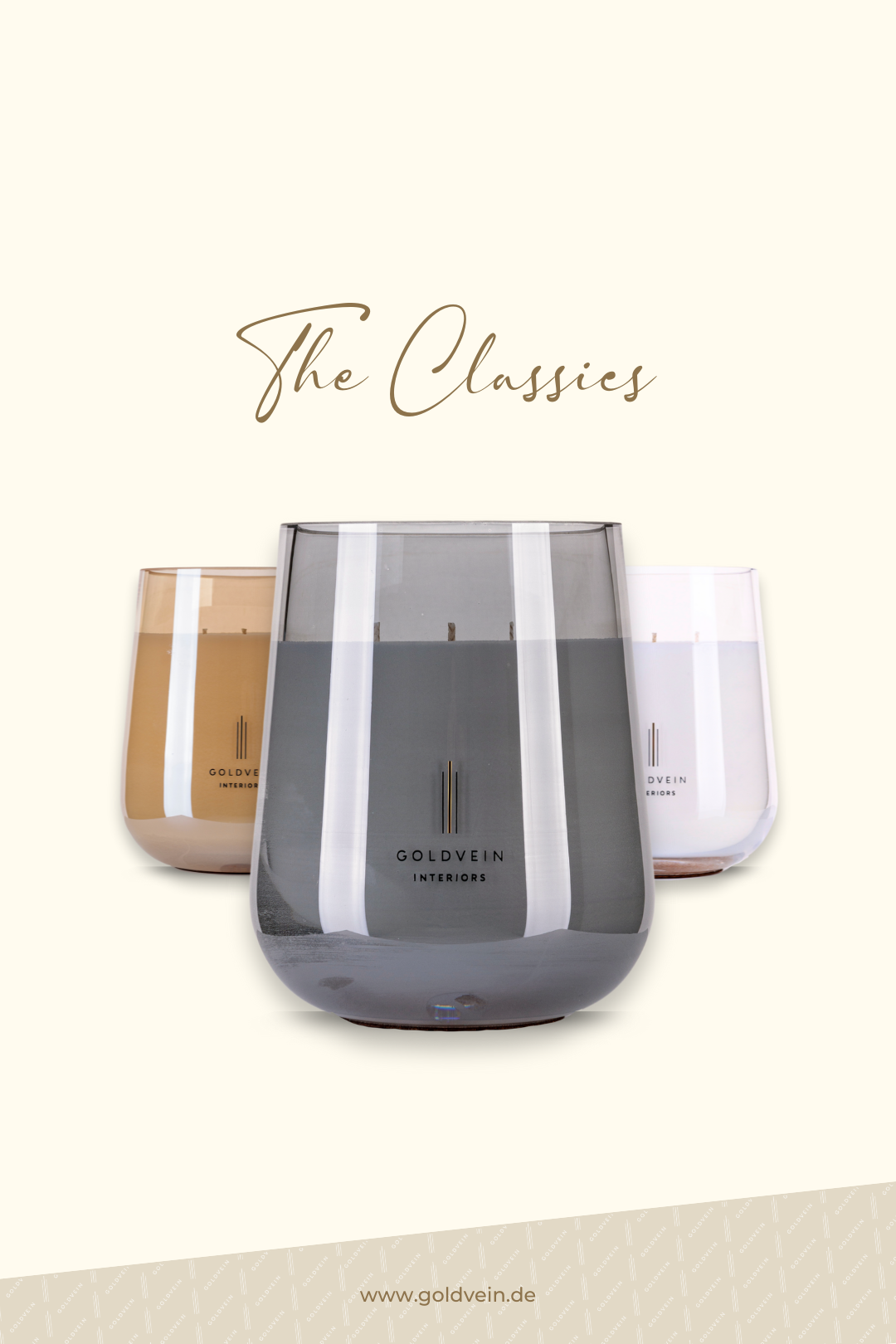 The Classics Candle · Black-Smoke · Size Grand No.2