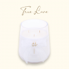 True Love Candle · White-Clear · Size Grand No.2