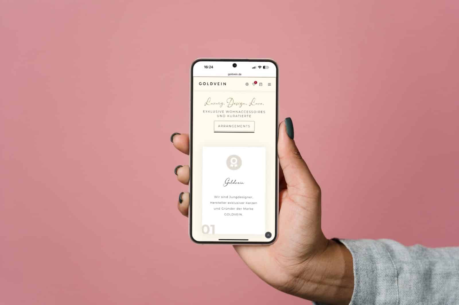 GOLDVEIN Mockup Smartphone