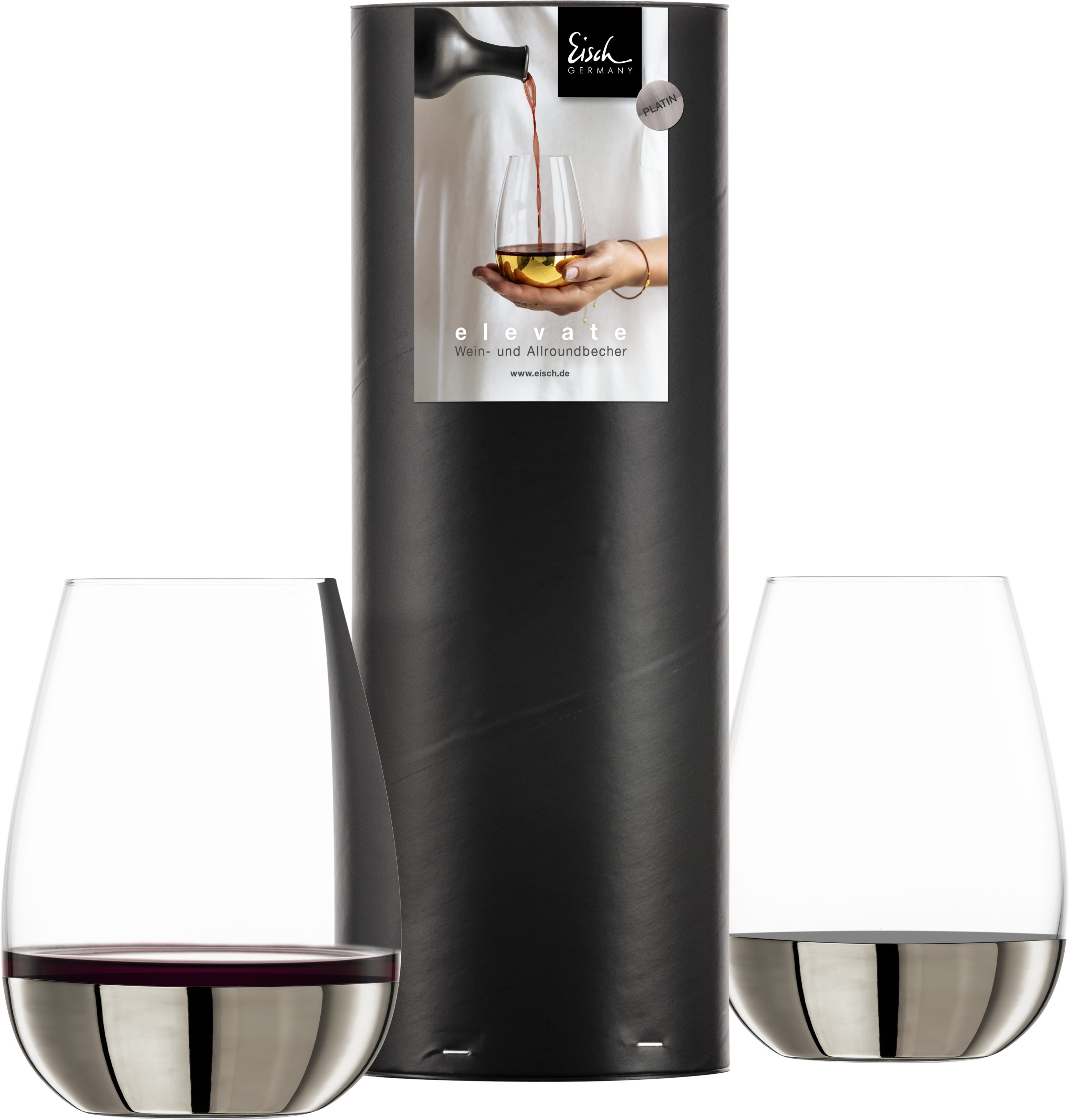 Set aus 2 ELEVATE Weinbecher ⋅ Edelmetall