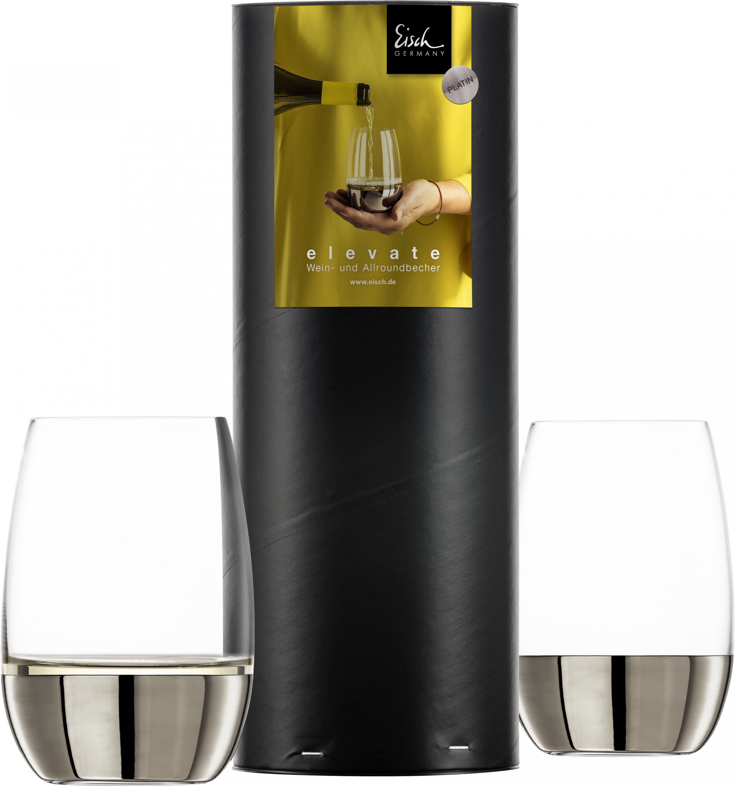 Set aus 2 ELEVATE Weinbecher ⋅ Edelmetall