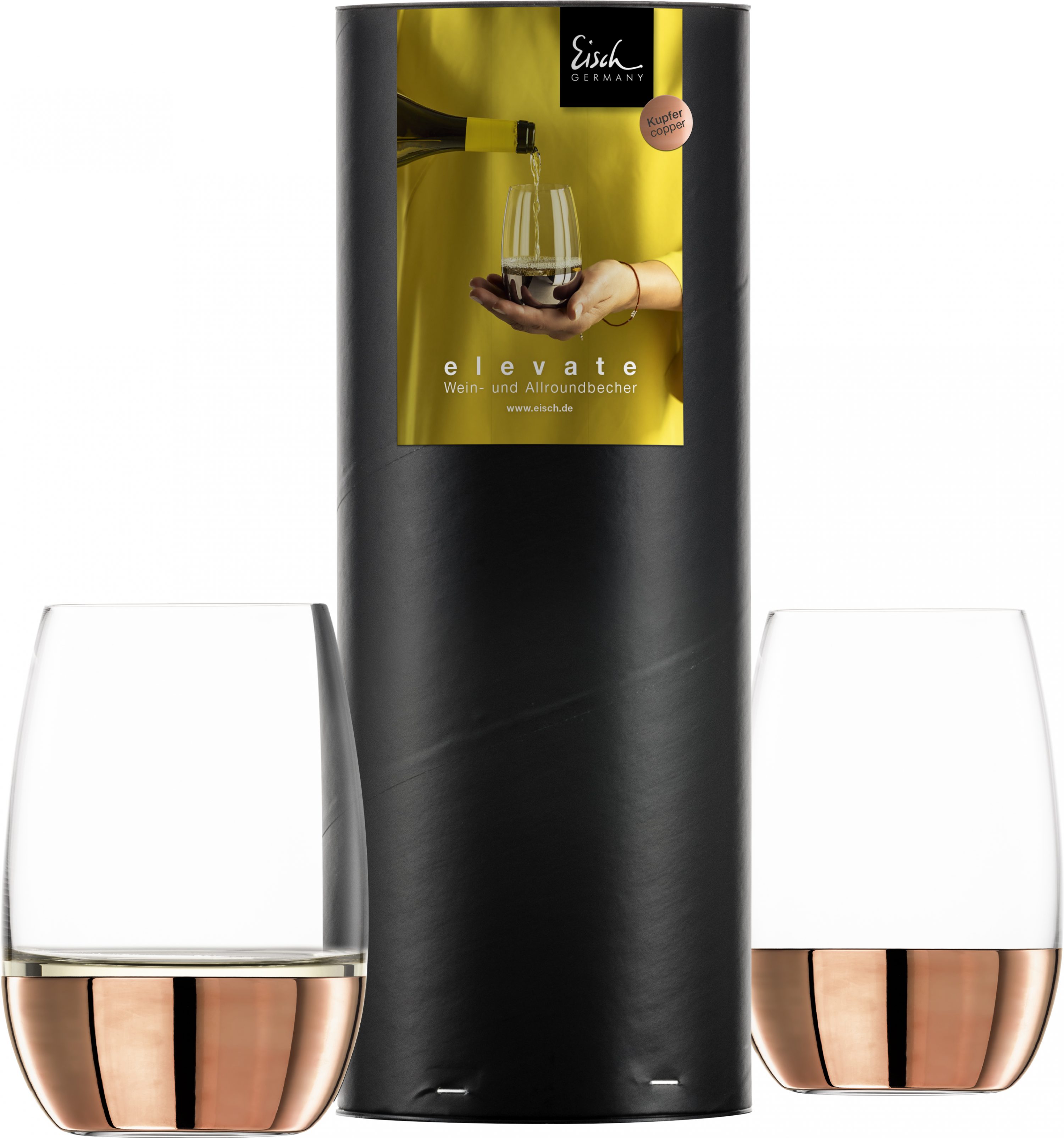 Set aus 2 ELEVATE Weinbecher ⋅ Edelmetall