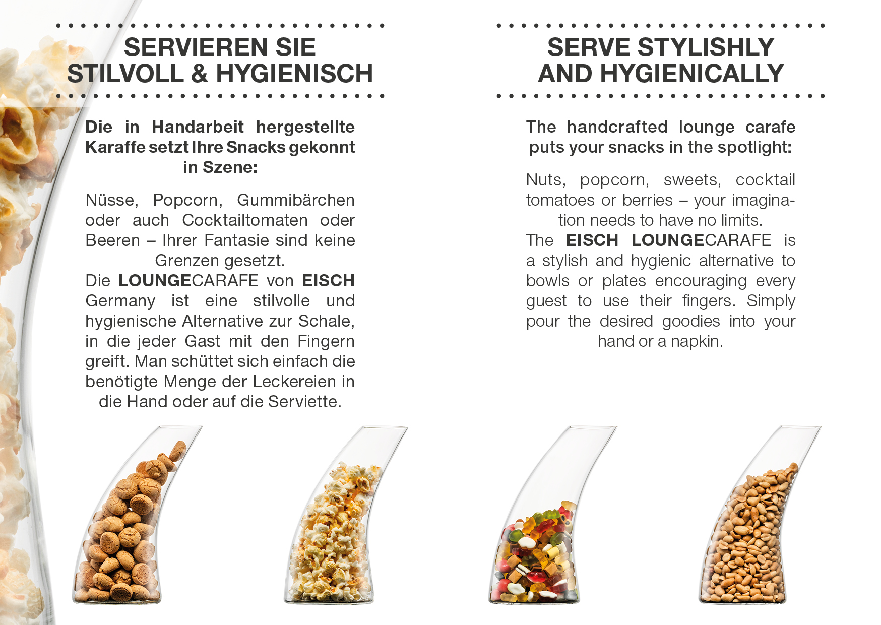 Nuss-Spender in Geschenkröhre