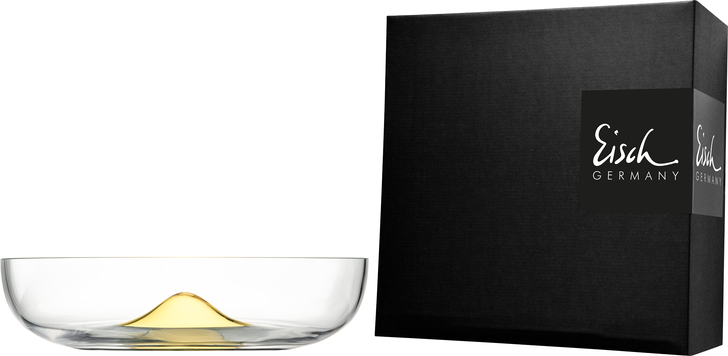 Schale CALI · Kristallglas & Gold