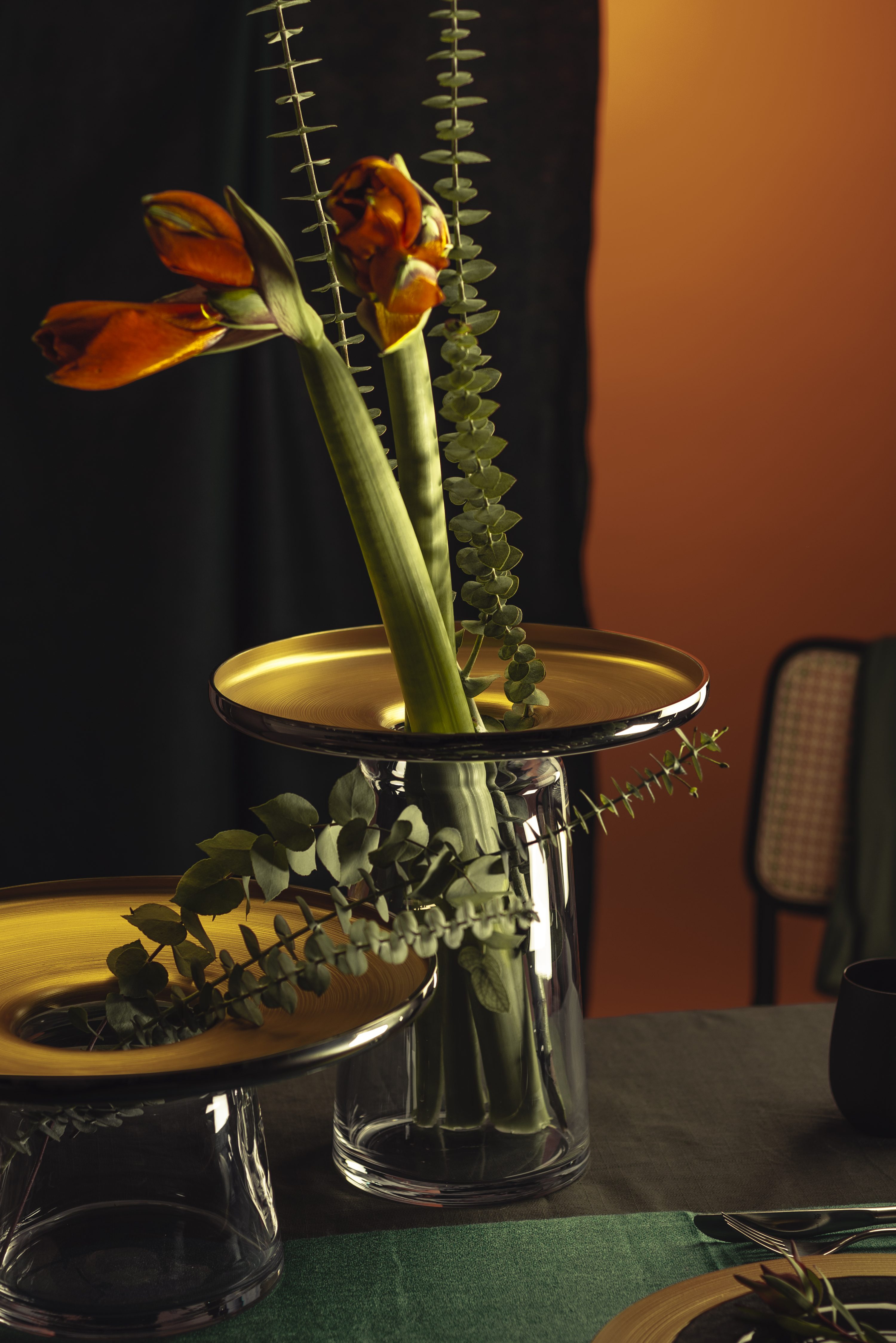 Vase HAPTICS · Gold & Platin